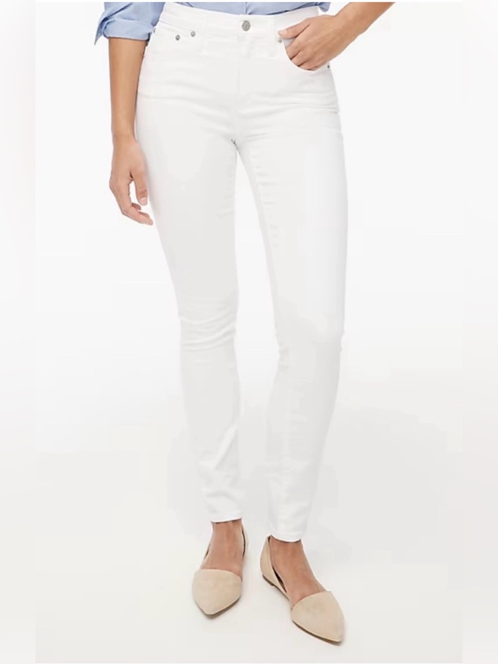 J. Crew White Skinny Jeans
